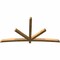 Ekena Millwork Alberta Rough Sawn Timber Gable Bracket, Western Red Cedar, 108"W x 58"H x 4"D x 4"F, 13/12 Pitch GBW108X58X0404ALB00RWR - alternate 3